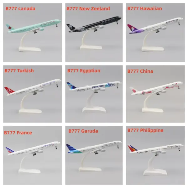 20cm B777 Metal Aircraft Model for Home Decor - Image 2