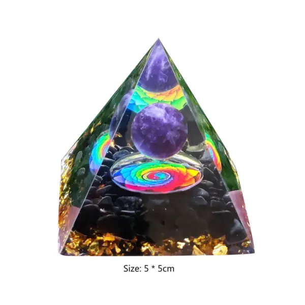 5cm Natural Stone Orgonite Pyramid Crystal - Image 27
