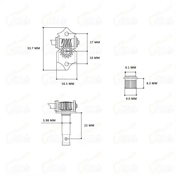 Hofner HCT500 Series Bass Tuner Set - Image 4