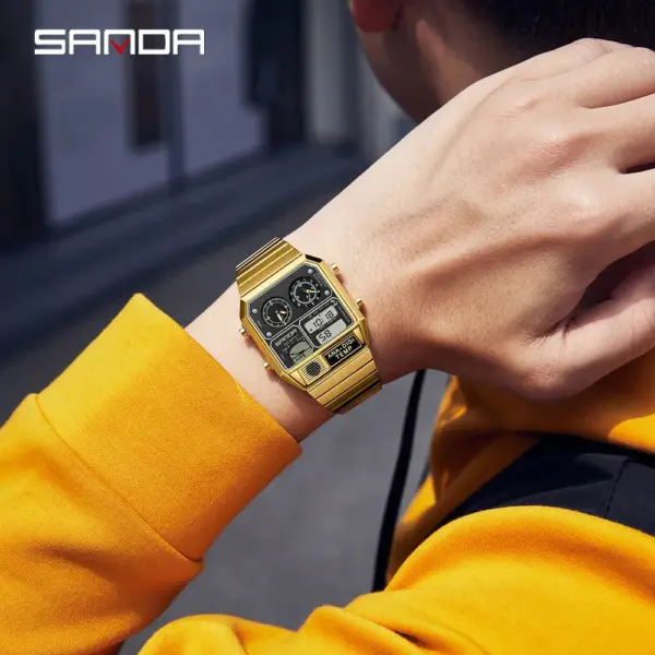 SANDA 3192 Digital Thermometer Stopwatch Watch - Image 3