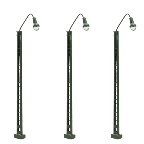 3pcs HO Scale Model Railway Track Lamps - Image 2