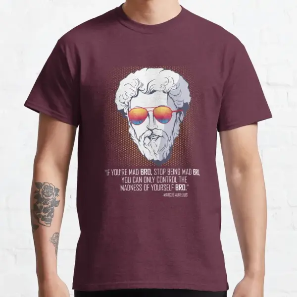 Tropical Stoic Graphic T-Shirt for Men - Image 7