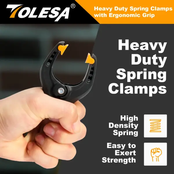 TOLESA 4 Inch Heavy Duty Spring Clamps 2 Pack - Image 3