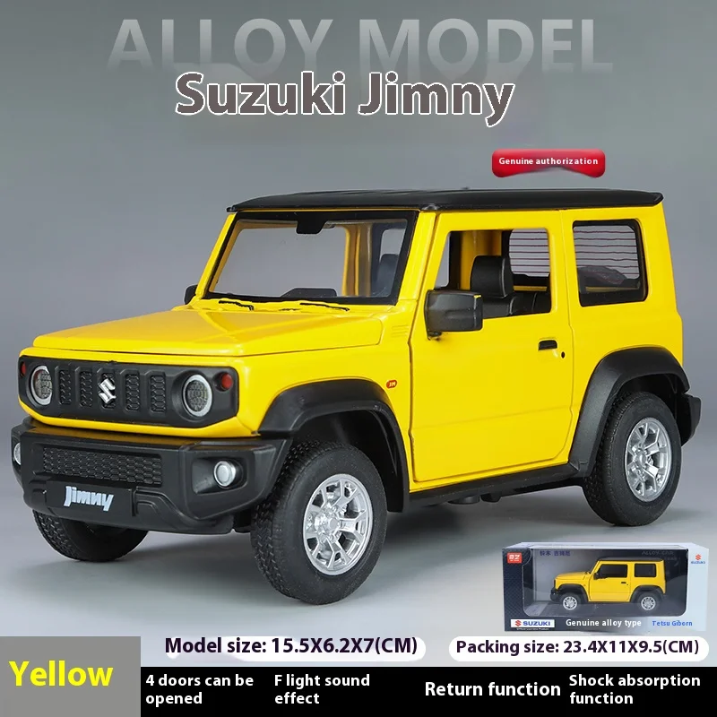 1:24 Suzuki Jimny Diecast Model SUV with Sound 12 1:24 Suzuki Jimny Diecast Model SUV with Sound - Image 12