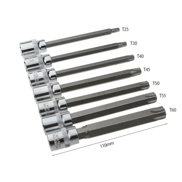7-Piece Extra Long Torx Socket Bit Set - Image 3