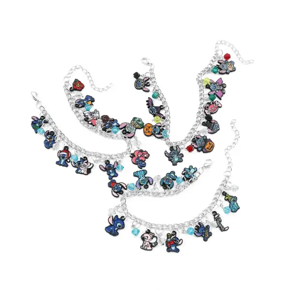 Stitch Silver Plated Charm Bracelet for Women - Image 2