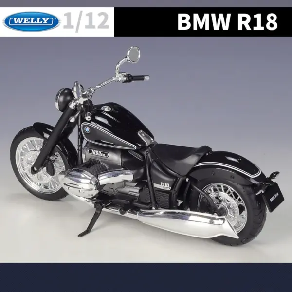 WELLY 1/18 BMW R18 Diecast Motorcycle Model - Image 5