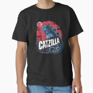 Catzilla Funny Cat T-Shirt for Men