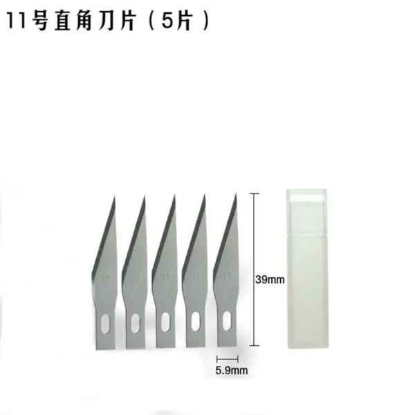 Non-slip Metal Scalpel with 10 SK5 Blades - Image 13