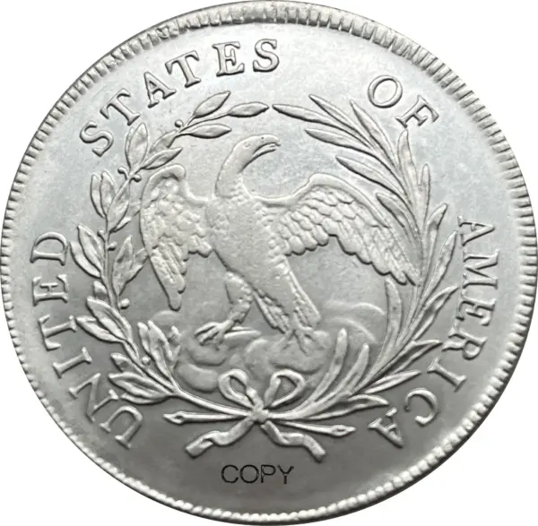 Draped Bust Small Eagle Silver Plated Coin - Image 2