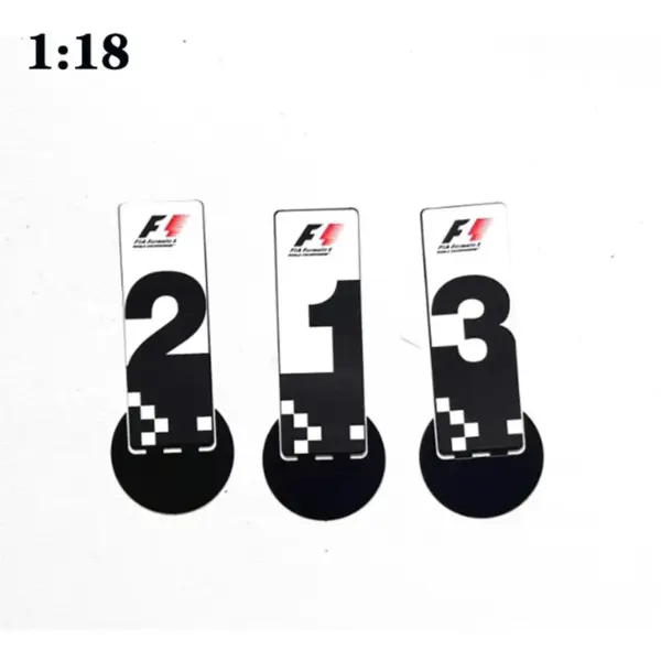 1:18 Scale F1 Parking Plate Model Decor - Image 12