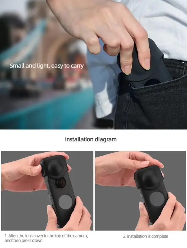 Insta360 One X2 X3 Silicone Lens Cover - Image 4