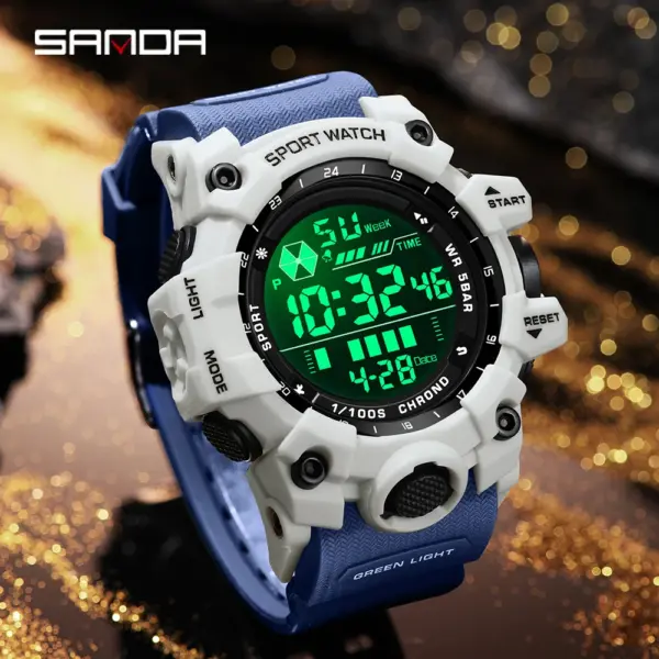 SANDA 6229 Digital Sports Watch Luminous Features - Image 2