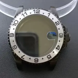 NH35 GMT Steel Watch Case 40.5mm Silver 204 S834f39293ec04d509e8f5c4610a46790x