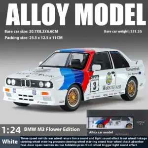 1988 1:24 BMW M3 E30 Diecast Model Car 20 S83a8c8ac45124650b800ed9884fc2781f