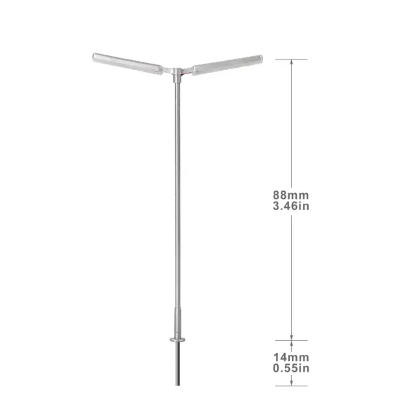 5pcs HO Scale LED Street Lamps Set - Image 6