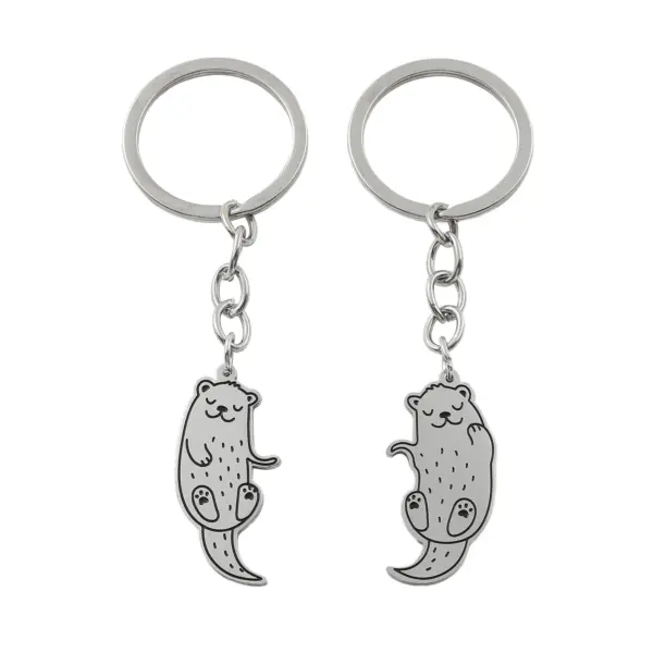 Otter Design Stainless Steel Keychain Set - Image 8