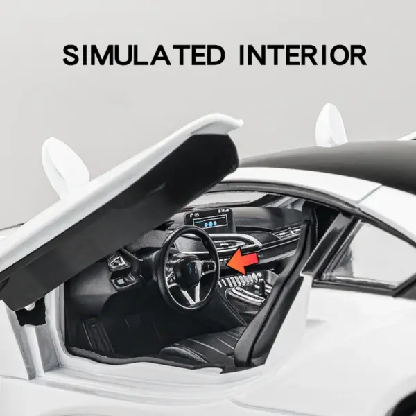 BMW I8 1:24 Alloy Diecast Model Car - Image 6