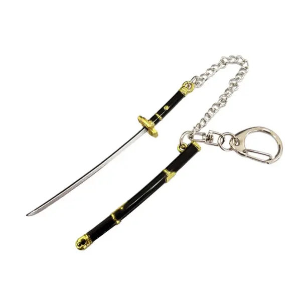 Roronoa Zoro Mini Keychain 9cm Metal Sword - Image 5