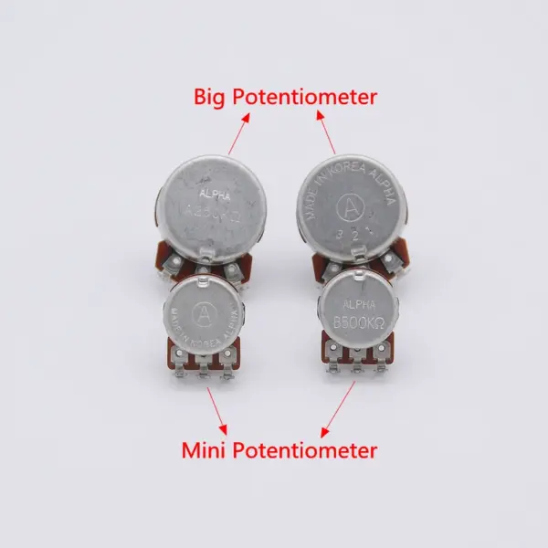 Alpha A250K/B250K/B500K Potentiometer for Guitar - Image 3
