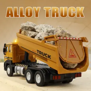 1:43 Alloy Pull Back Dump Truck Model 9 S84499b14e4b241b39af8de6ed28f0ea7c 1