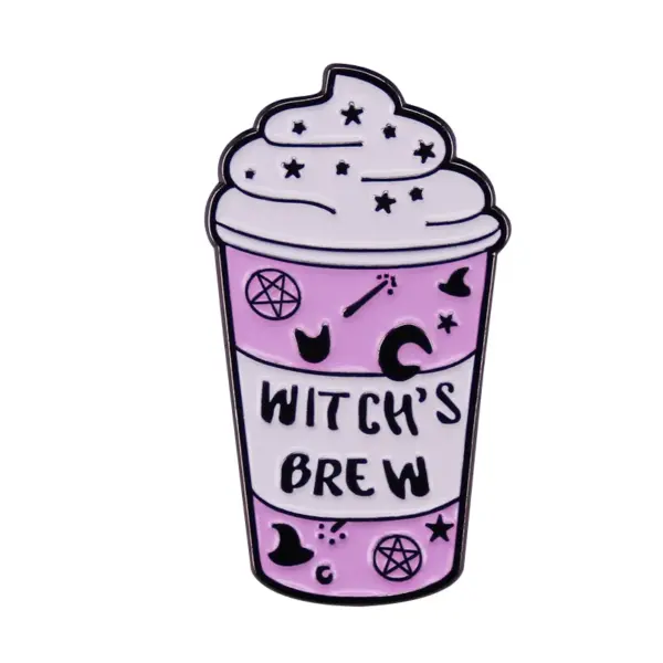 Witch Brooch Magic Broomstick Pin - Image 6