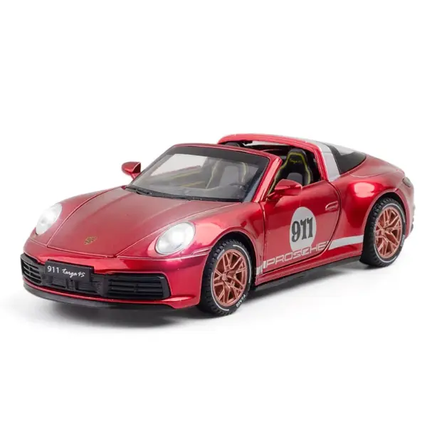 1:32 Porsche 911 Targa 4S Diecast Model - Image 5