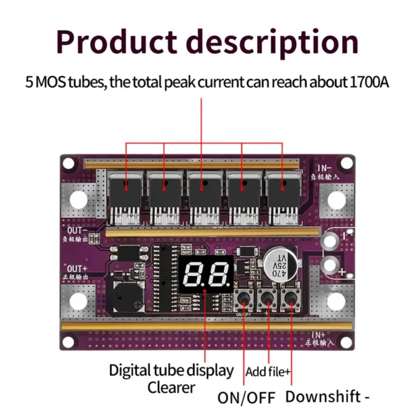 Digital 12V DIY Spot Welder Kit 1700A - Image 2