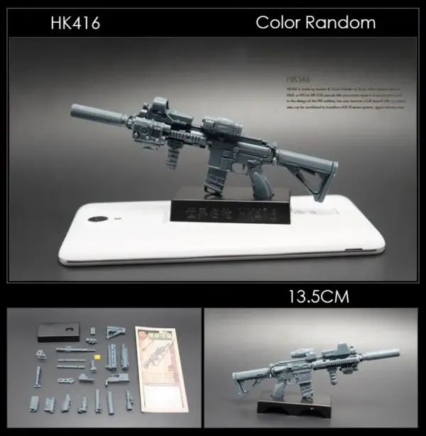 1:6 Scale AK74 Sniper Rifle and HK416 Model - Image 8
