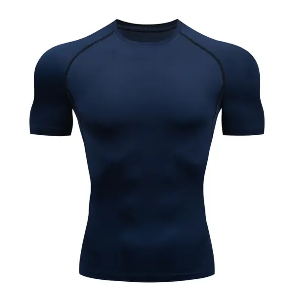 Men's Compression Long Sleeve Turtleneck Shirt - Image 17