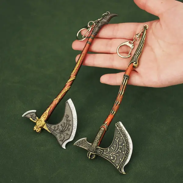God of War Kratos Axe Metal Keychain