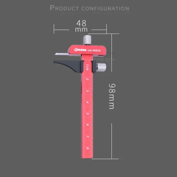 Aluminum Alloy Carving Ruler for Model Engraving - Image 3