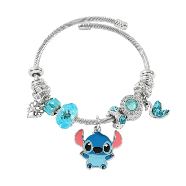 Trendy Disney Stitch Heart Beaded Bracelet - Image 14