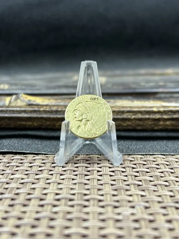 1909 Liberty Eagle Collectible Commemorative Coin - Image 3