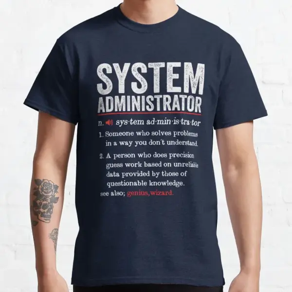 Funny System Administrator T-Shirt for Men - Image 8