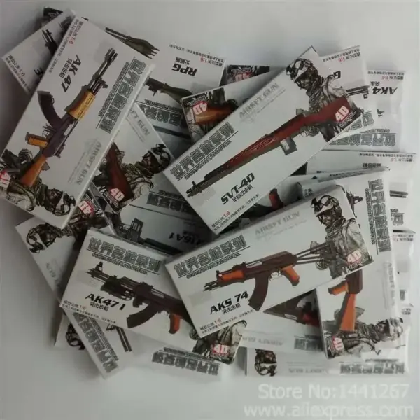 18 Pcs 1:6 Scale Model Guns Set - Image 5