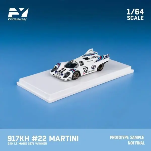 Porsche 917 Martini Diecast Model Car 1:64 - Image 8