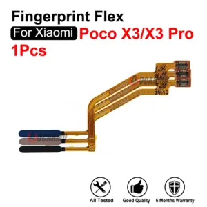Fingerprint Sensor Home Button Flex Cable for Xiaomi POCO X3