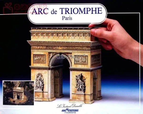 Hand-painted Paper Model DIY Architecture Kit - Image 12