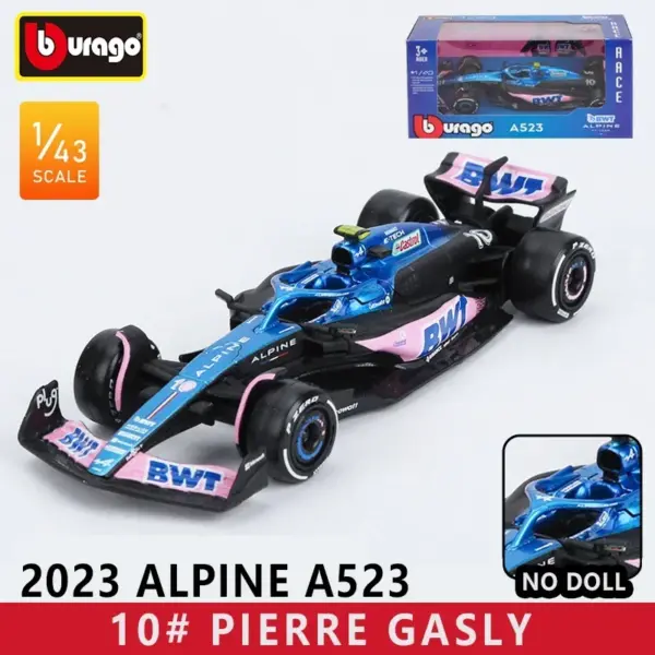Bburago 1:43 F1 Racing Car Model Red Bull RB20 - Image 11