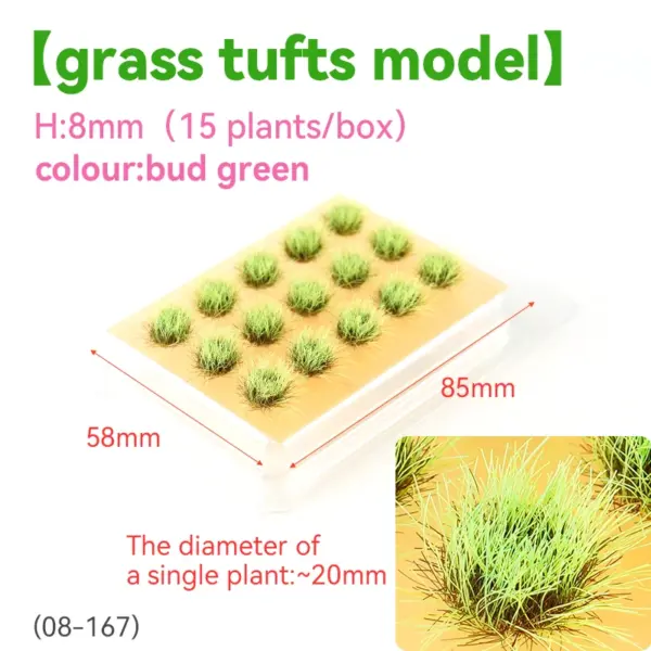 15pcs Miniature Flower Grass Clusters 8mm-10mm - Image 22