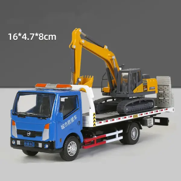 1:60 Alloy Trailer Engineering Vehicle Model - Image 6
