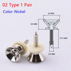 Guitar and Bass Strap Button Pins Set 37 S87c08c6d634a4dfd8d29cac4a9feaea9v