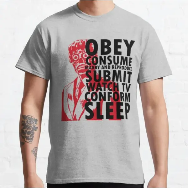 Vintage Alien Graphic T-Shirt for Men - Image 2