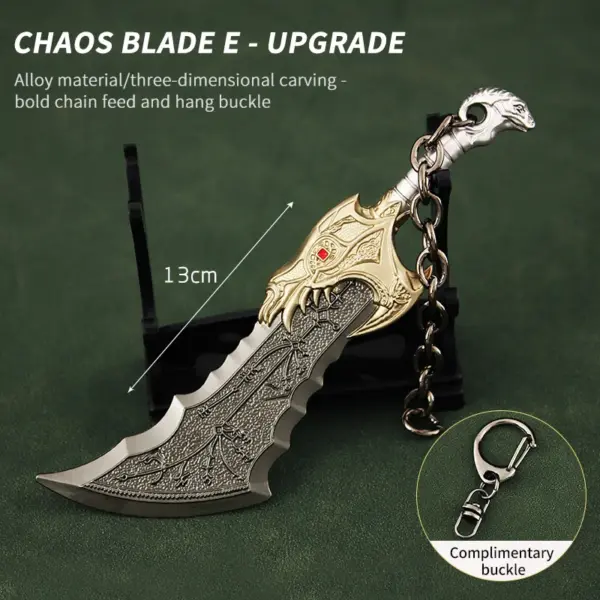 God of War Kratos Axe Metal Keychain - Image 12