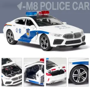 1:32 M8 M4 Police Car Model with Sound Light 12 S88004990dd1c48bf8b336c7b97669b708