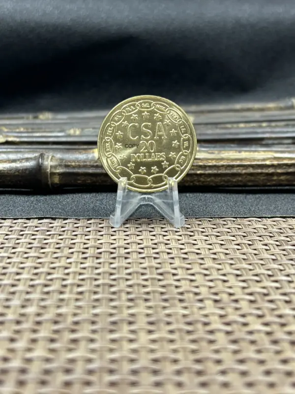 Confederate CSA 20 Dollar Commemorative Coin - Image 4