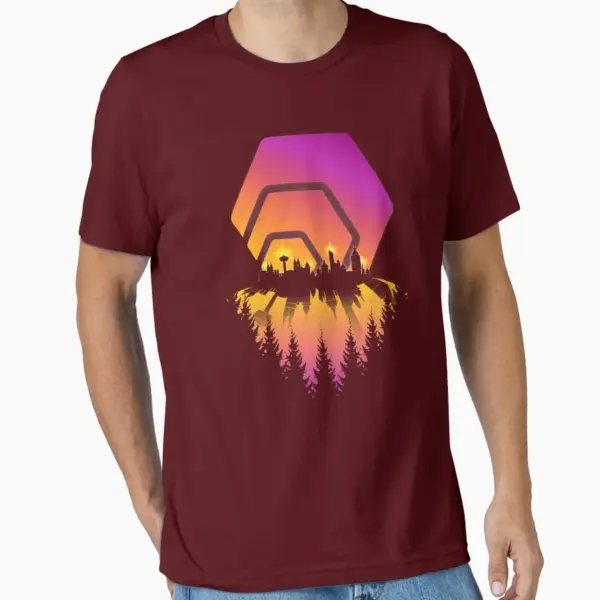 HEX Shining City Crypto Men's T-Shirt S-6XL - Image 9