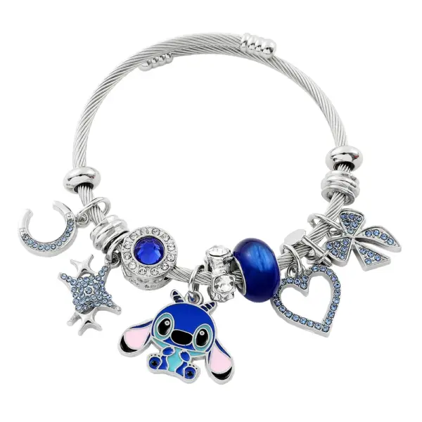 Trendy Disney Stitch Heart Beaded Bracelet - Image 7