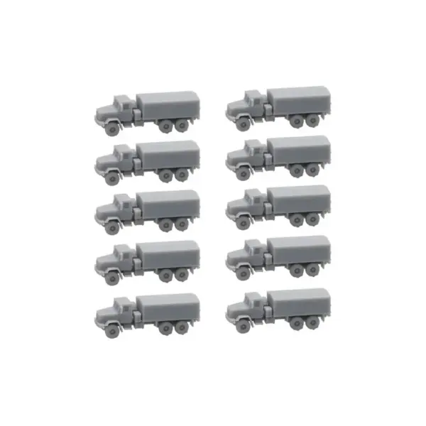 10PCS Resin KrAZ-6322 Military Vehicle Models - Image 7